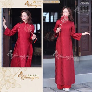 Áo dài cới cô dâu cổ pháp phục Việt-Vietnamesisches traditionelles Hochzeitskleid für Braut Ao Dai für Mädchen, Ao Dai für Frauen, Ao Dai Tet Viet Nam