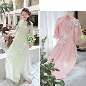 Vu Anh&#39;s innovative silk Ao Dai-Áo Dài Cách Tân Vũ Anh lụa tơ - Ao Dai For Women ,Pre made Ao Dai,Ao Dai For Girls,Ao DaI Wedding