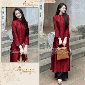 Áo dài truyền thống cổ phục Việt -Abito tradizionale vietnamita- Preconfezionato Ao Dai Tet Viet Nam