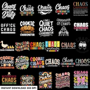 20+ Chaos Coordinator Png Bundle, Funny Boss Gift, Chaos Coordinator Definition, Momlife Png, Funny Mother's Day Png, Funny Definition Png