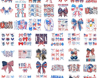 40+ Coquette American Png Bundle, Honor the brave png, Memorial Coquette Bow Png, 4th of July png, America Png, Girly America Coquette Png