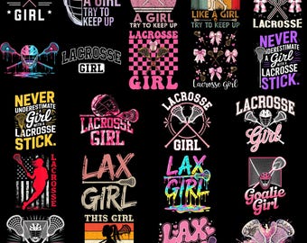 20+ Lacrosse Girls Png Bundle Bundle, Lax girl, Sports Lover Gift (Digital Download)