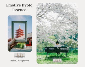 Kyoto Lightroom Presets: Emotive Essence, Soft Tone (Mobile & Desktop)