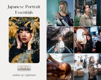 Japanese Portrait Lightroom Presets: Soft, Bright Filters (Mobile & Desktop)