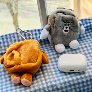 Porte-clés Tom et Jerry | Jouet personnage de dessin animé | Charme meme | étui pour airpods