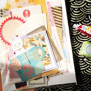 60 Stück MEMO Schreibwaren GRAB BAG | Haftnotizen | kawaii vintage Junk Journal
