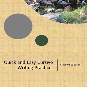 Cursive Writing Practice Worksheet