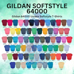 Gildan Softstyle 64000 Blank T-Shirt Wholesale, Gildan 6400 Shirt for Sublimation, Screenprint, HTV, Vinyl, DTF, DTG, Starter Small Business