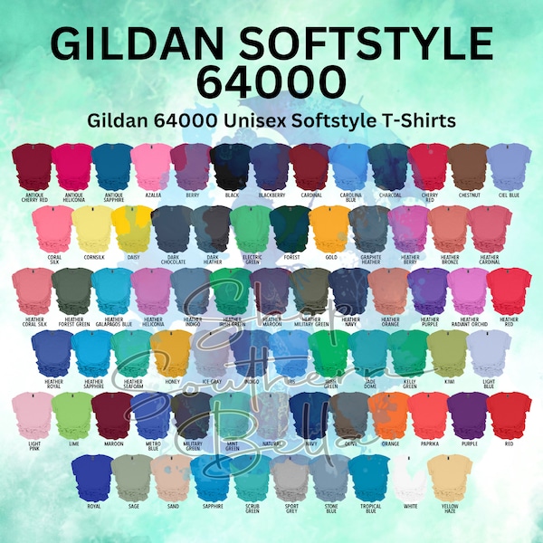 Gildan Softstyle 64000 Blank T-Shirt Wholesale, Gildan 6400 Shirt for Sublimation, Screenprint, HTV, Vinyl, DTF, DTG, Starter Small Business