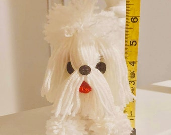 Handmade fluffy puppy ,home decor, best gift for family and friends, made by Afghan refugee artisan ,