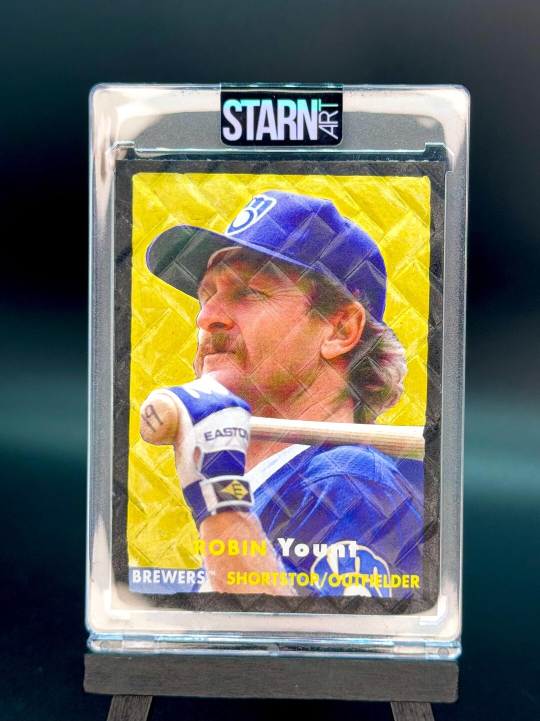 Robin Yount Custom 3D Embossed and Painted Baseball Card Art One of One ...