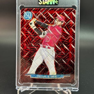 Art de carte de baseball personnalisé 3D Shohei Ohtani en relief et peint - l&#39;un de l&#39;un (1/1)