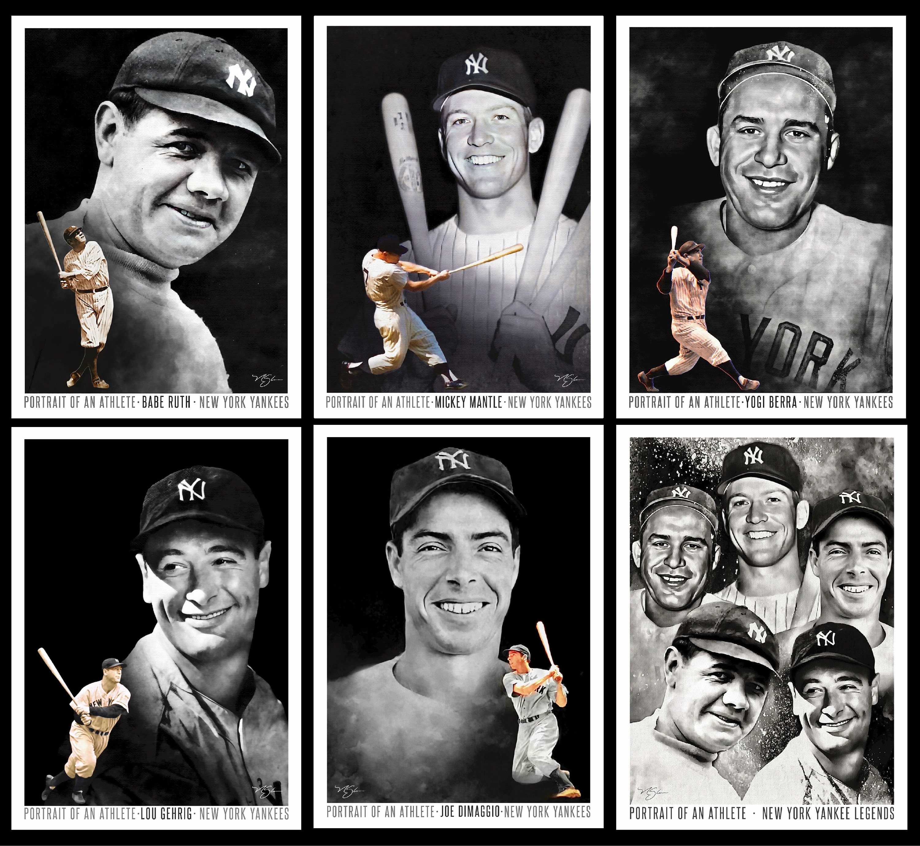 Yankee Legends Set (6 Cards, Including a Special Edition
