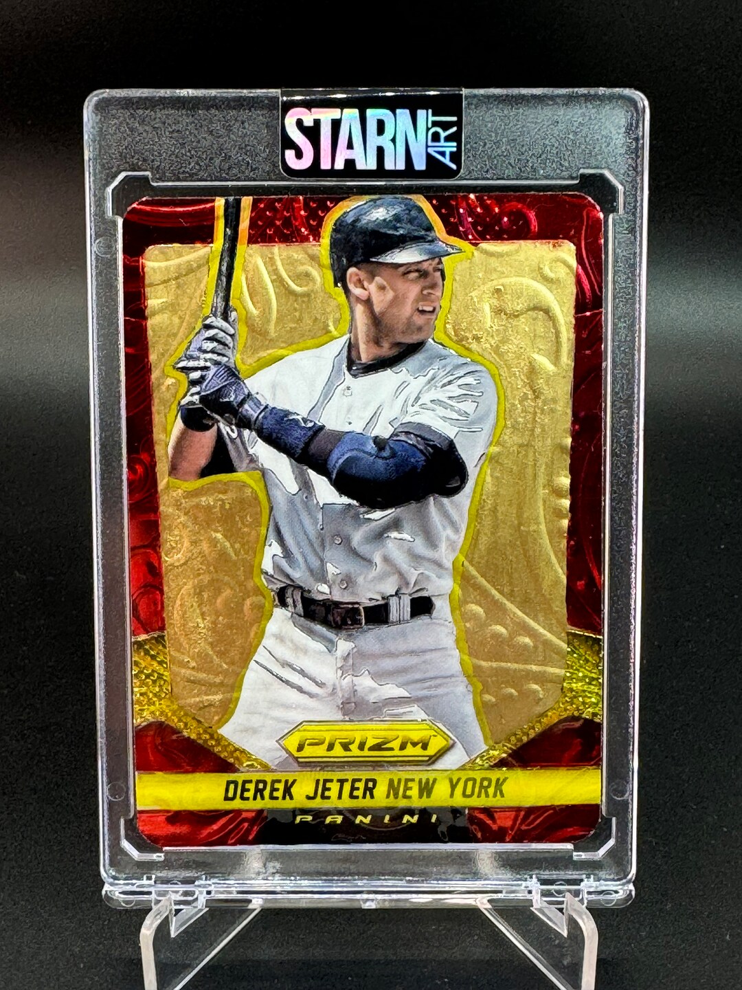 Derek Jeter Custom 3D Embossed and Painted Baseball Card Art One of One ...
