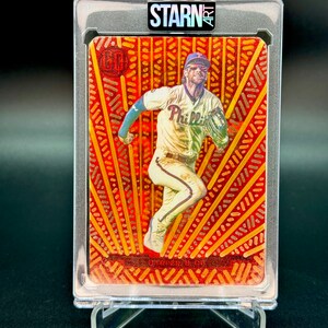 Bryce Harper Custom Painted Card Art - Acrylic, Watercolor, and Alcohol Ink 1/1 Baseball Card Art