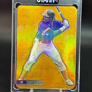 Tony Gwynn Custom Foil Vinyl - Embossed and Painted Card Art Baseball Card - one of one (1/1)