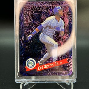 Ken Griffey Jr. Custom Embossed and Painted 1/1 Baseball Card Art