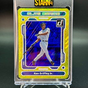 Ken Griffey Jr. Custom Embossed and Painted 1/1 Baseball Card Art