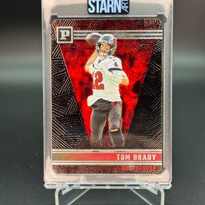 Tom Brady Custom Embossed and Painted Football one of one (1/1) Card Art