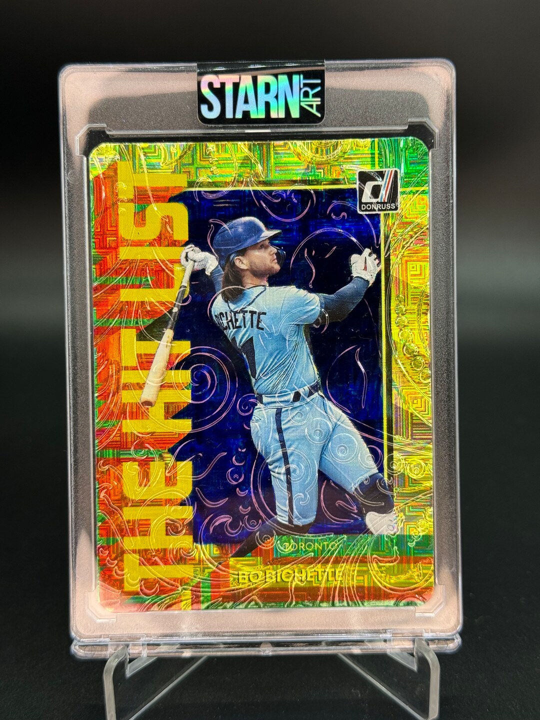 Bo Bichette Custom 3D Embossed and Alcohol Ink Painted Baseball 1/1 ...