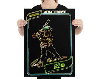Rickey Henderson Rookie Poster