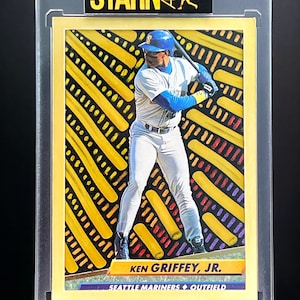 Ken Griffey Jr. Custom Handcrafted, acrylgemalt, Baseball 1/1 Card Art