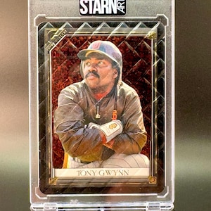 Tony Gwynn Custom 3D Embossed and Painted Card Art Baseball Card - one of one (1/1)