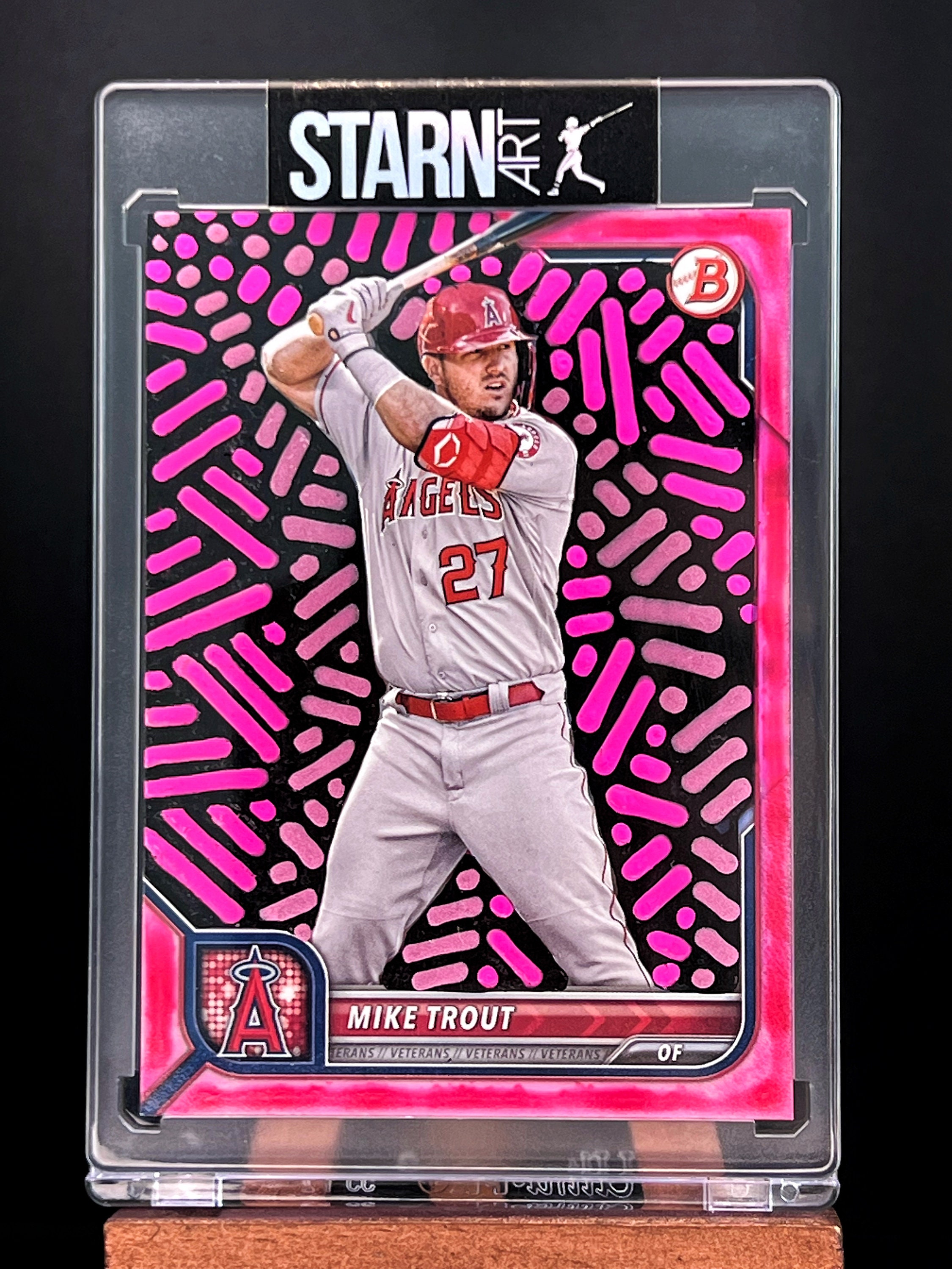 trout 27 mlb pink shoes