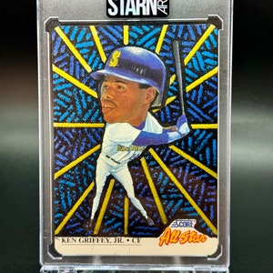 Ken Griffey Jr. Score Big Head Custom Handgefertigt, Acrylfarben, Baseball 1/1 Card Art