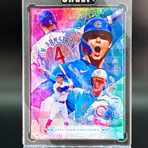 Pete Crow-Arm abgebildet Baseball Kunst Karte – Limitierte Auflage Sport Porträt (1 von 5) – Künstler-Design & signiertes Sammlerstück