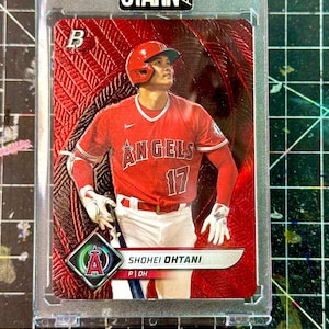 Shohei Ohtani Custom Embossed and Painted Baseball Card Art - one of one (1/1)