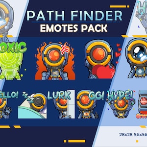 Pathfinder Apex Legends Emotes: Twitch/Discord Streamer Pack (Digital Download)