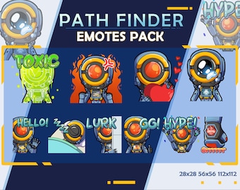 Pathfinder Apex Legends Emotes: Twitch/Discord Streamer Pack (Digital Download)