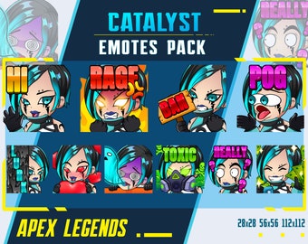 Catalyst Apex Legends Emotes: Twitch/Discord Streamer Emote Pack (Digital Download)