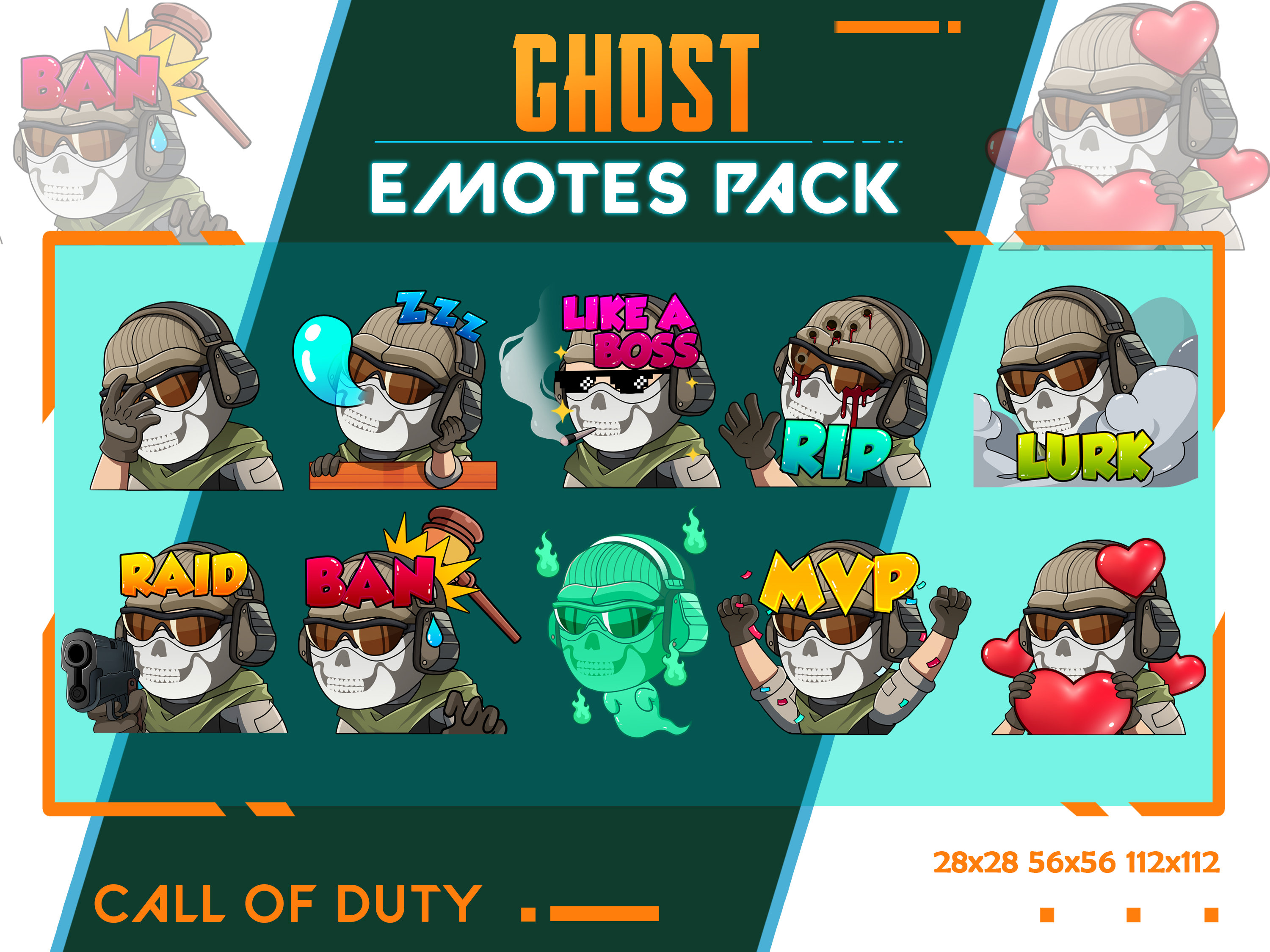 Ghost Cod MW2 Art Print for Sale by elykoi