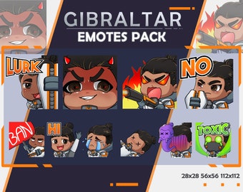 Gibralta Apex Legends Emotes: Twitch/Discord Streamer Pack (Digital Download)