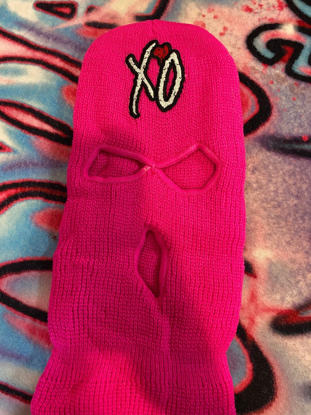 Neon Pink Wknd Ski Mask Etsy