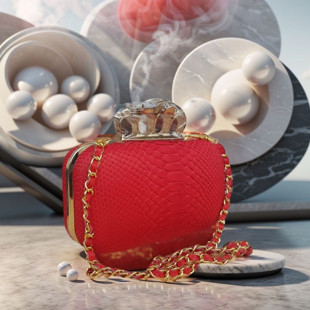 Brass knuckle clutch new arrivals