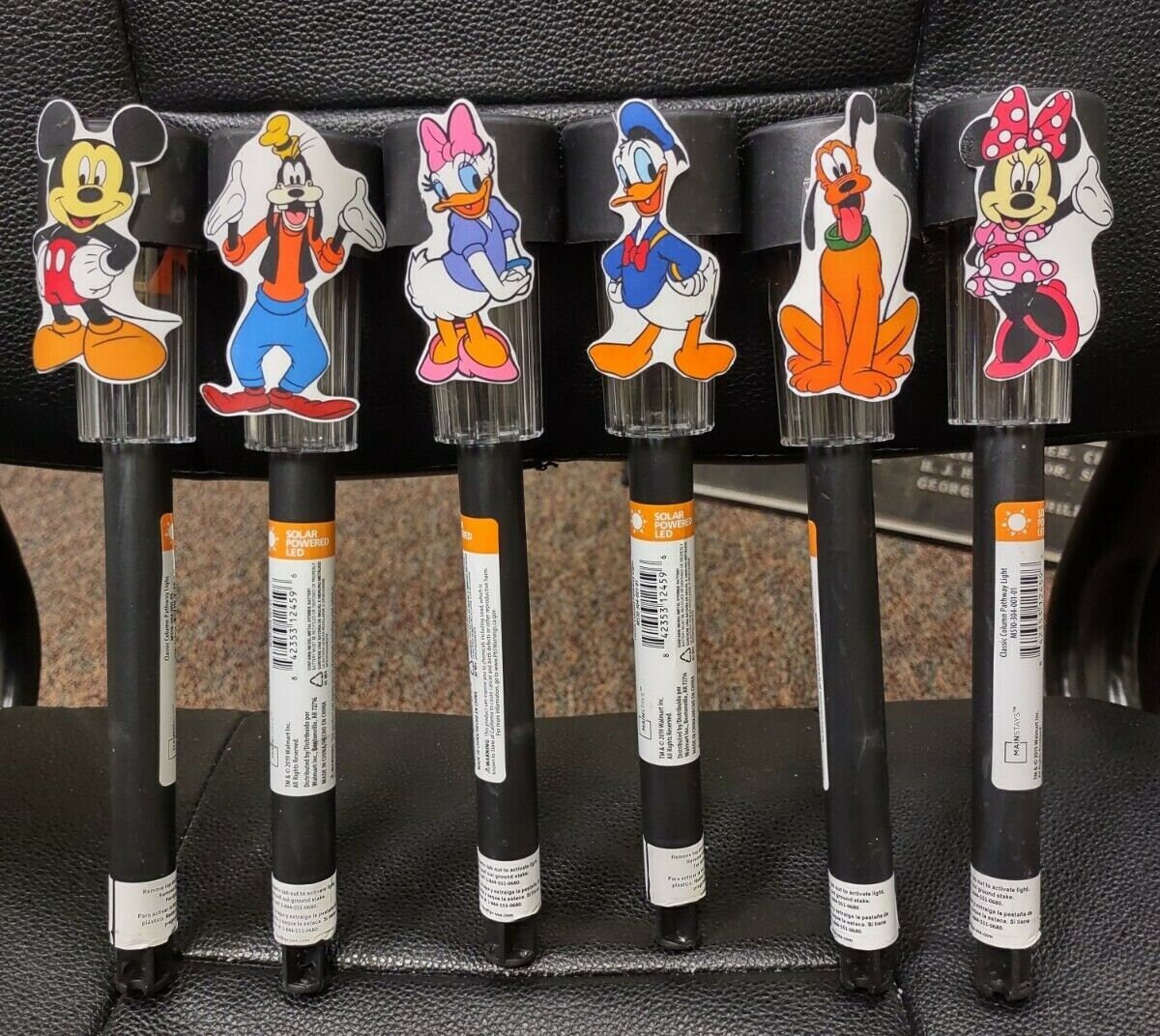 Mickey Mouse Friends DISNEY Inspired Set 6 SOLAR LIGHTS Decor