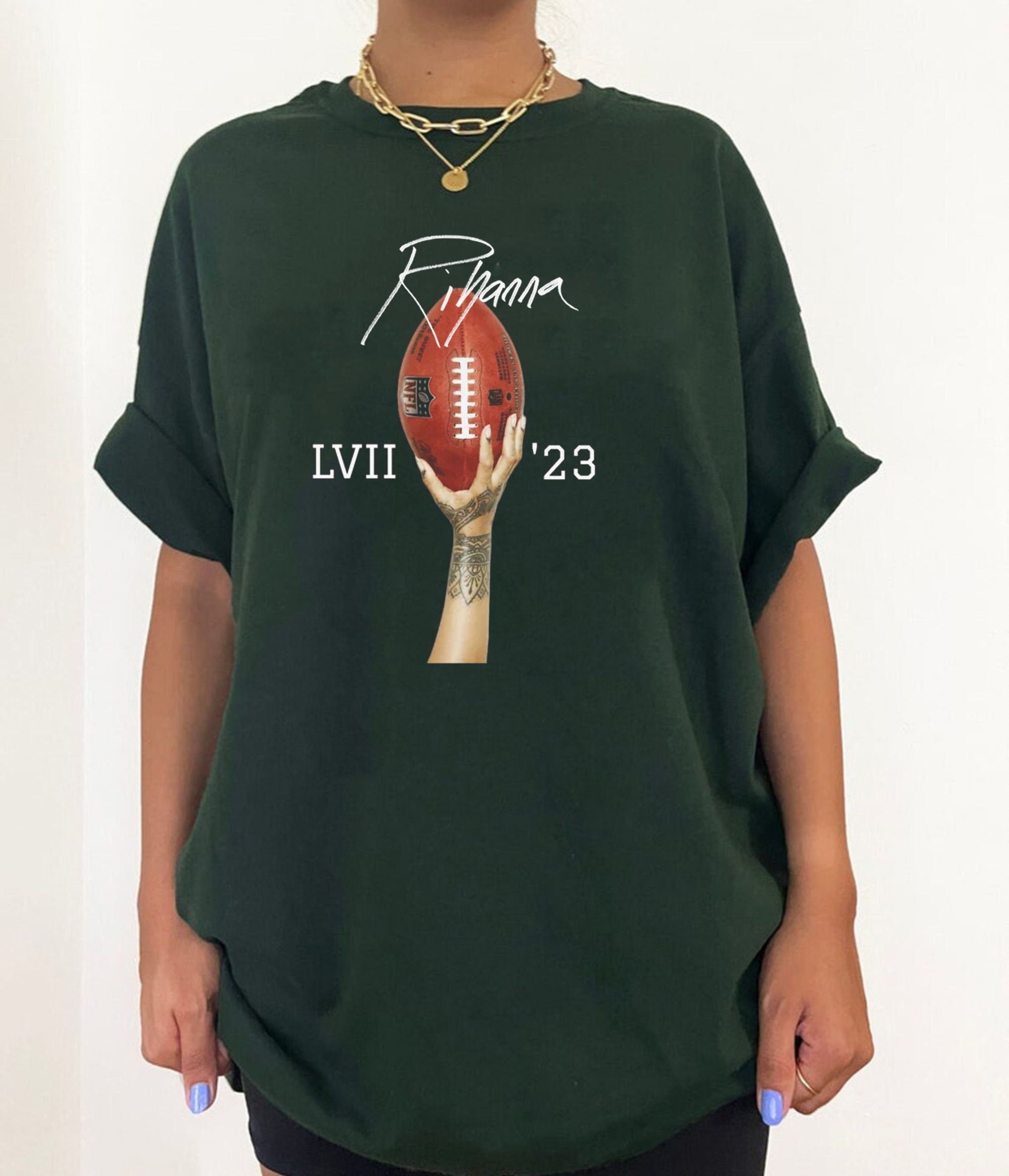 Discover Rihanna super 2023 Football T-Shirt