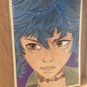 Isha Drawing | Arcane-Inspired Hand-Drawn Art | Fantasy Character Illustration | One-of-a-Kind Arcane Artwork A4 size ( 210 x 297mm )