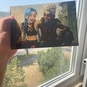 Jinx Ekko friendship art print small size