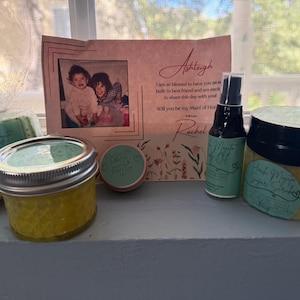 Bridesmaid Proposal Box: Handmade Skincare Gift Set, Aromatherapy Scents