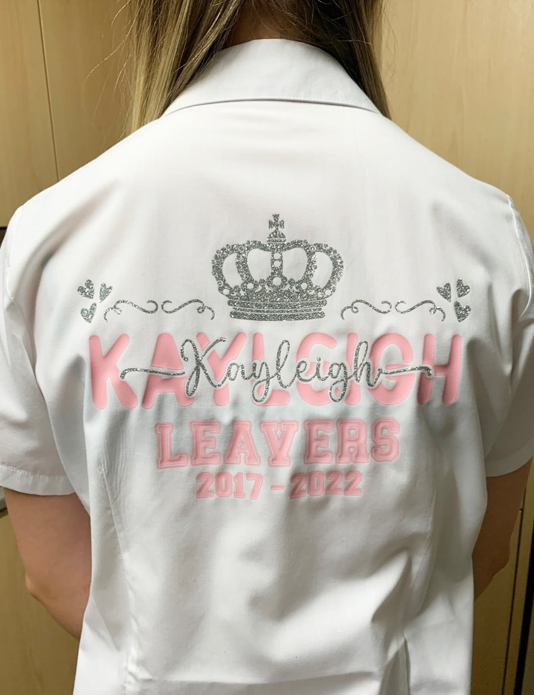 Personalised Leavers 2024, Class of 2024, Girls Leavers, Glitter Crown