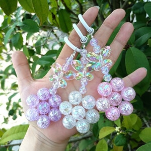 Kreative DIY Bunte Perlen Telefon Charme / Schlüsselbund Charme / Frauen Mädchen Taschenanhänger / ModeCute Diy Perlen Geschenk