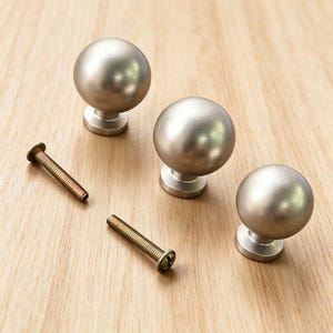 Brushed Nickel Brass Cabinet Dresser Knobs: Modern Kitchen Drawer Pulls