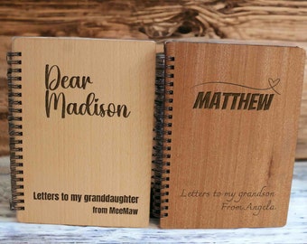 Personalized Dear Granddaughter Grandparent Memory Book Legacy Journal - Birthday or Christmas Gift for Grandma/Grandpa Journal for Grandma