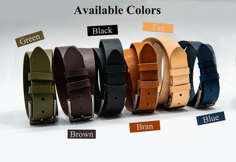 6 colors available:
-green
-brown
-black
-bran ( vivid brown )
-tan ( cream )
-blue