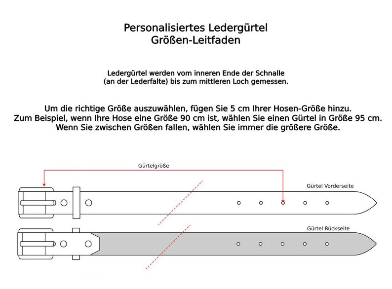 Personalisierter Echtleder-Gürtel für ihn perfekt zum Weihnachten, Ehemann, Vater Geschenk Bild 10