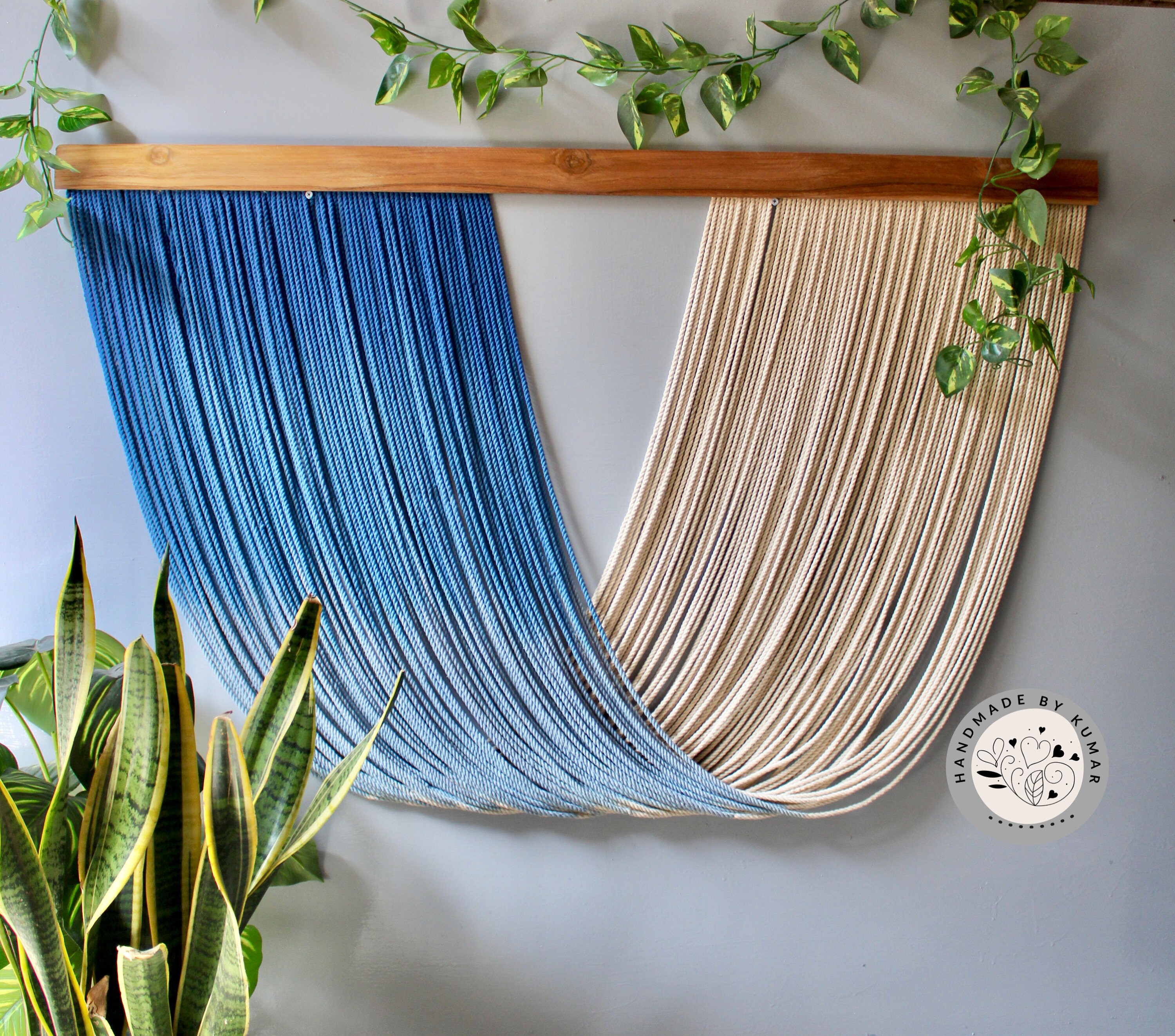 Dip Dye macrame Accrochage